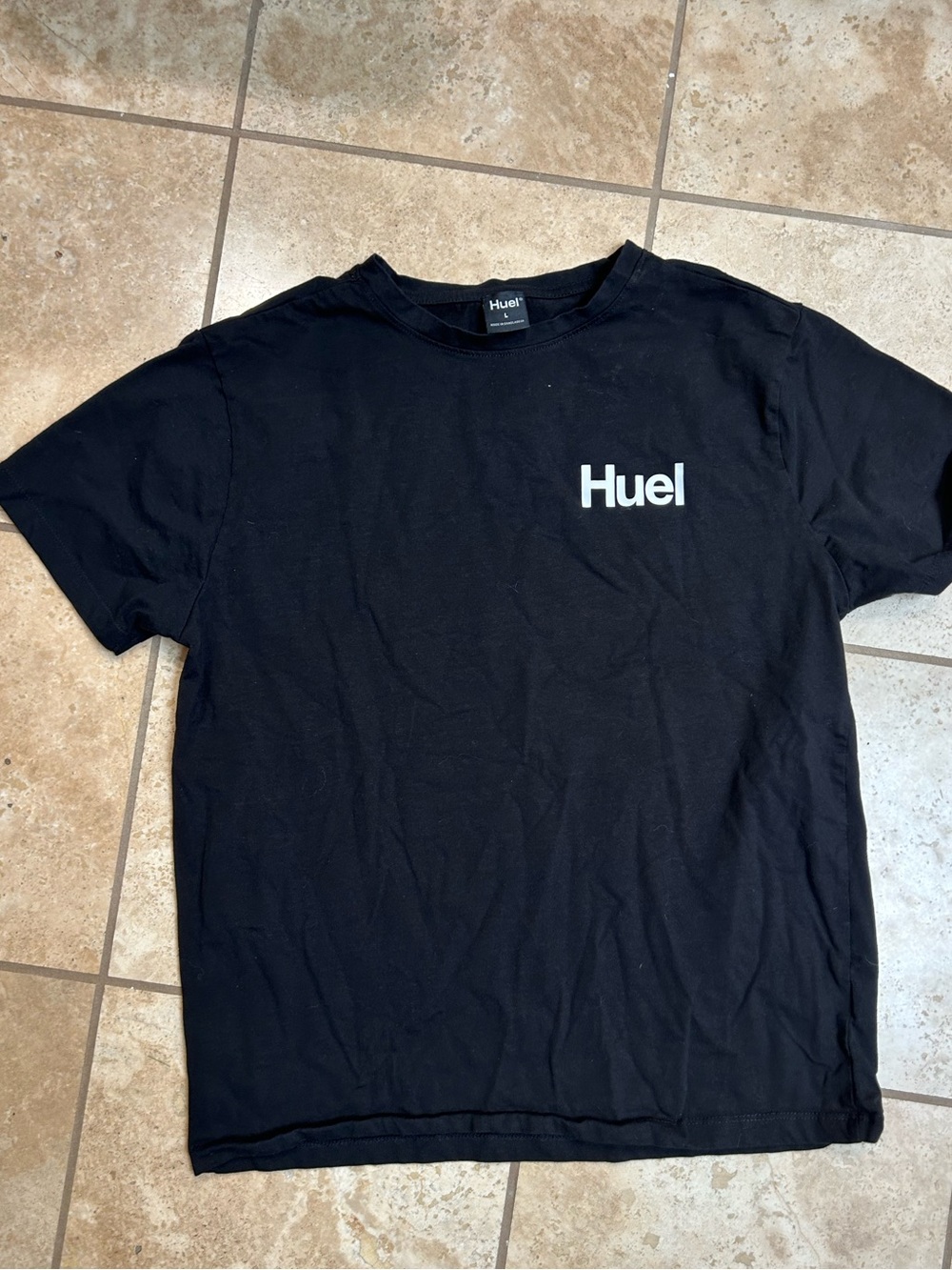 Huel Men's T-Shirt-  Black Short Sleeve Logo Tee